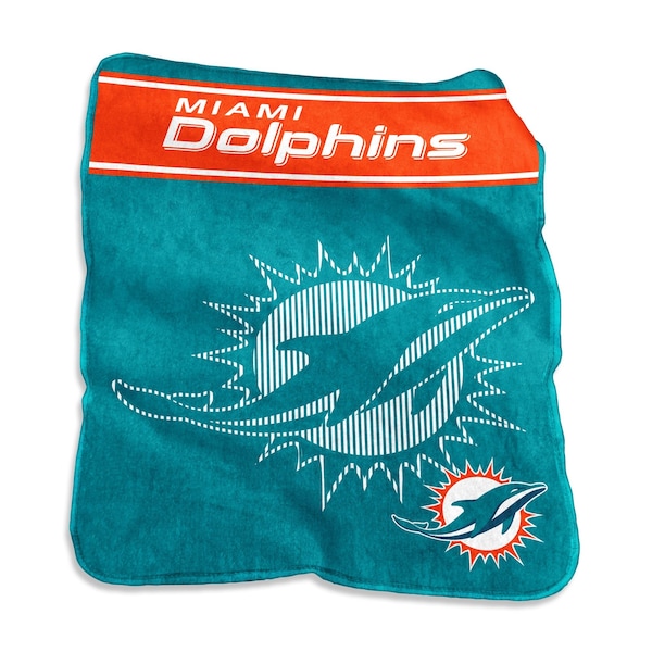 Logo Brands Miami Dolphins 60x80 Raschel Throw 617-26X - main